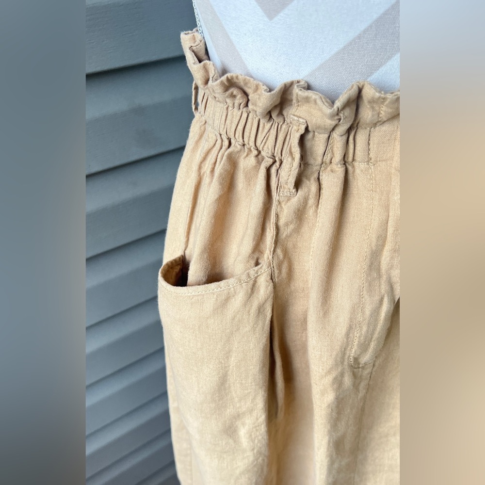 Zara Linen Midi Skirt Sz S - Picture 5 of 10